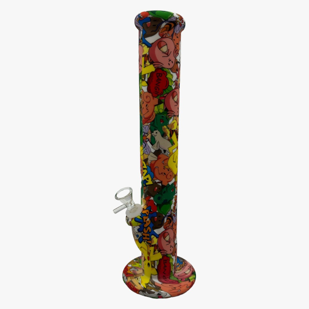 14'' STRAIGHT  SILICONE BONG