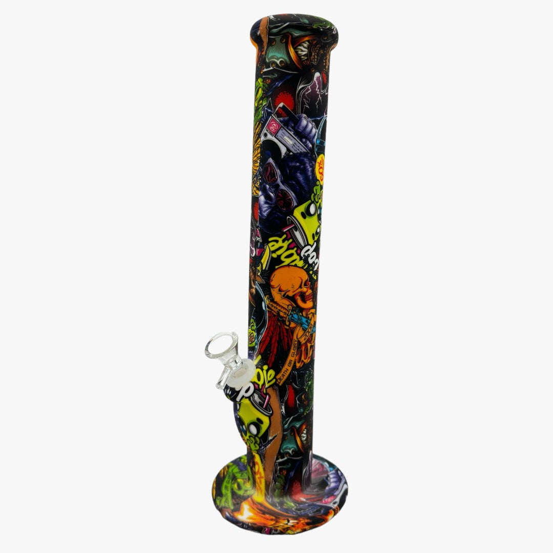 14'' STRAIGHT  SILICONE BONG