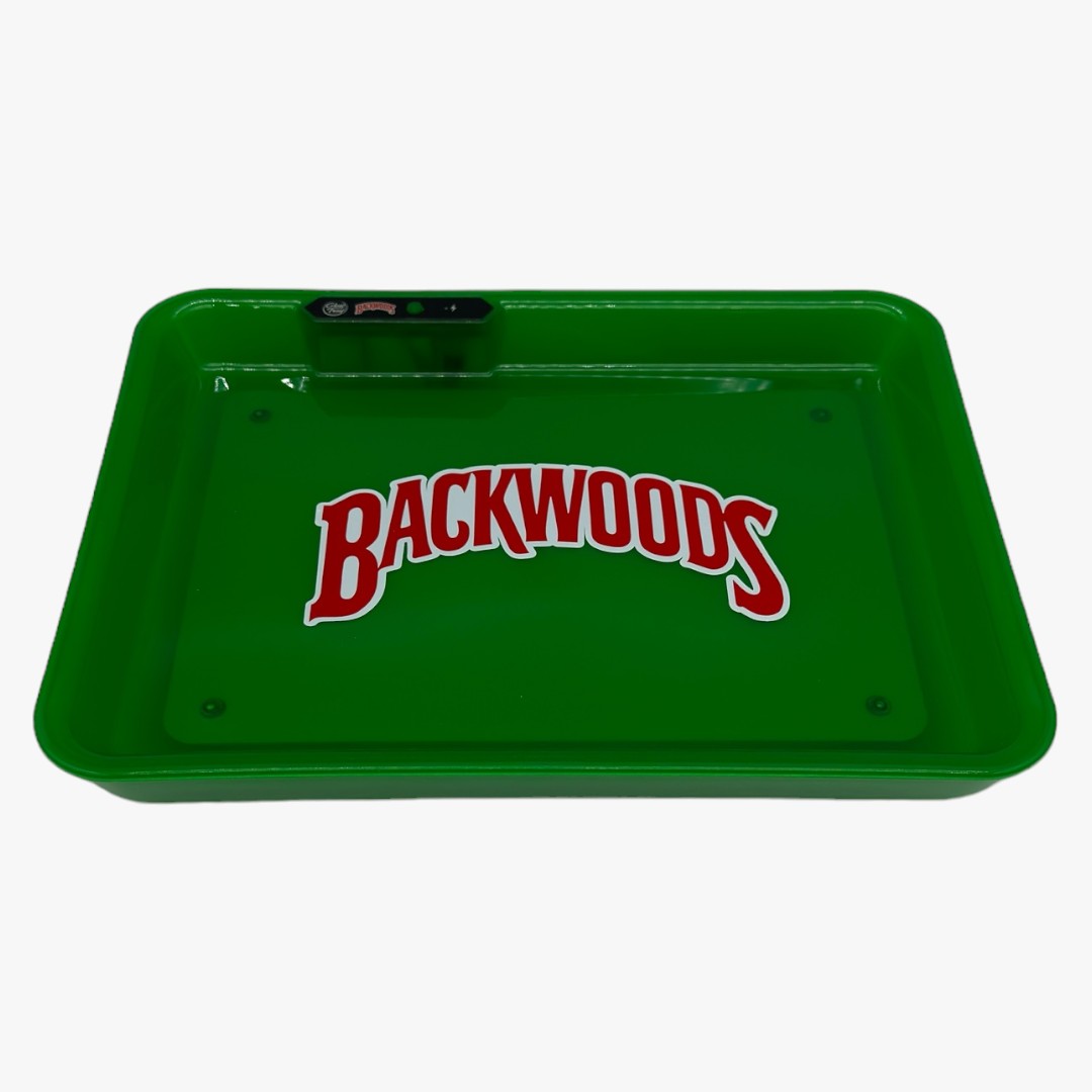 SQAURE GLOW TRAY BACKWOODS ROLLING TRAY