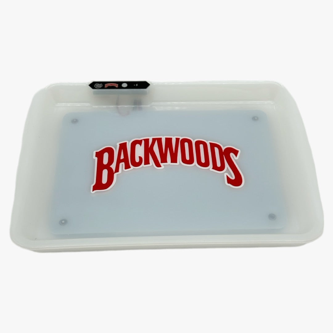 SQAURE GLOW TRAY BACKWOODS ROLLING TRAY