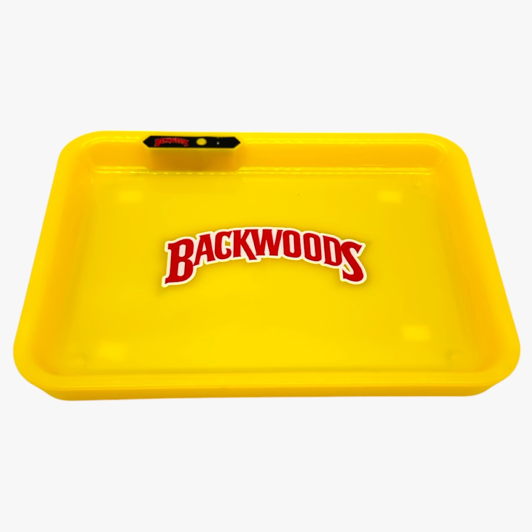 SQAURE GLOW TRAY BACKWOODS ROLLING TRAY