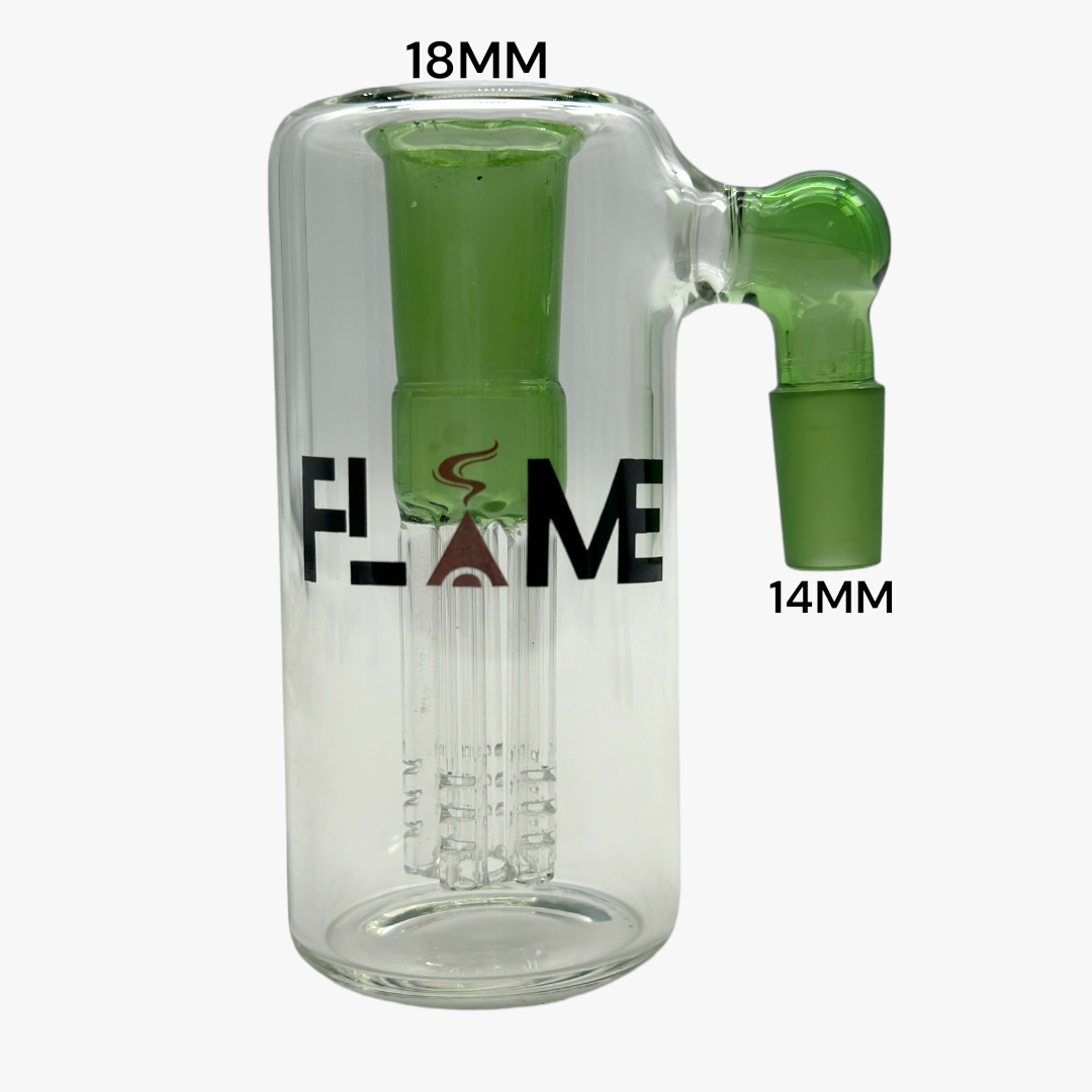 FLAME MBAC037 GREEN 14MM 90 DEGREE ASH CATCHER M-14 TO F-18