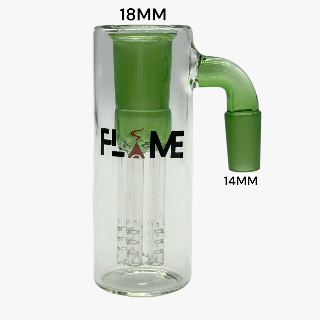 FLAME MBAC 001 GREEN 14MM 90 DEGREE ASH CATCHER M-14 TO  F-18